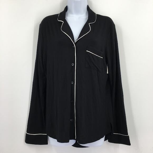 Shimera Tranquility Long Sleeve Pajama Top S Notch Collar - Picture 3 of 8